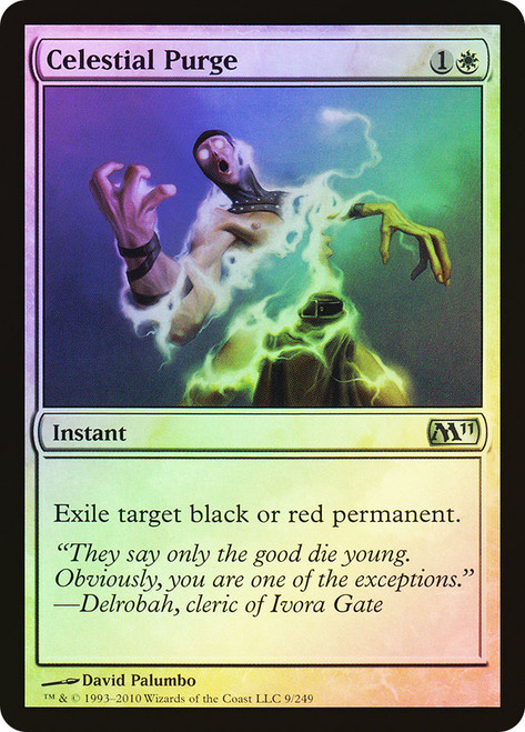 Celestial Purge\nMagic 2011 Core Set\nSingle\nMagic The Gathering
