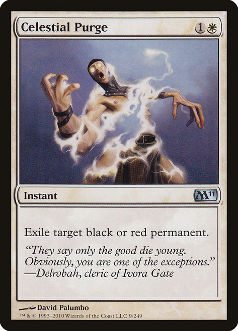 Celestial Purge\nMagic 2011 Core Set\nSingle\nMagic The Gathering