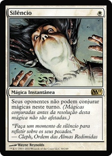 Silence
Magic 2011 Core Set - Portuguese
Single
Magic The Gathering