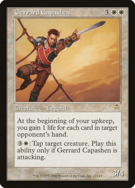 Gerrard Capashen\nApocalypse\nSingle\nMagic The Gathering