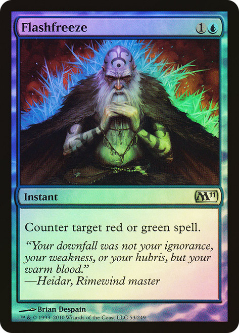 Flashfreeze\nMagic 2011 Core Set\nSingle\nMagic The Gathering