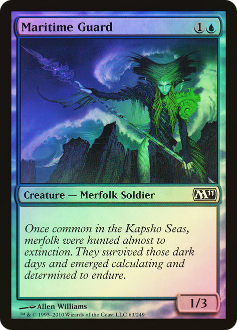 Maritime Guard\nMagic 2011 Core Set\nSingle\nMagic The Gathering