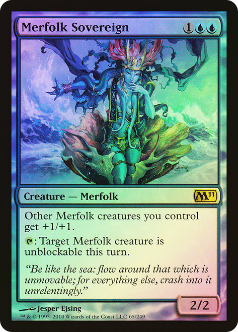 Merfolk Sovereign\nMagic 2011 Core Set\nSingle\nMagic The Gathering