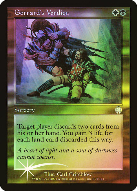 Gerrard's Verdict\nApocalypse\nSingle\nMagic The Gathering