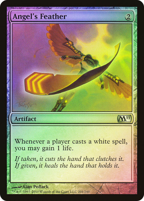 Angel's Feather\nMagic 2011 Core Set\nSingle\nMagic The Gathering