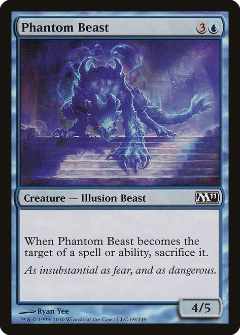 Phantom Beast\nMagic 2011 Core Set\nSingle\nMagic The Gathering