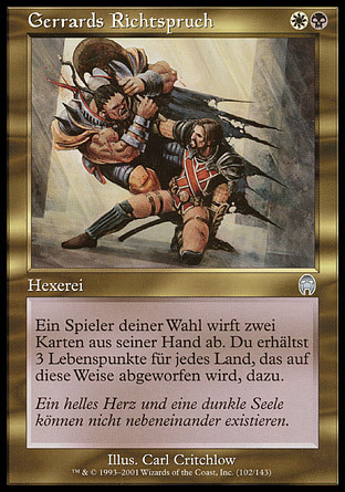 Gerrard's Verdict
Apocalypse (Foil) - German
Single
Magic The Gathering