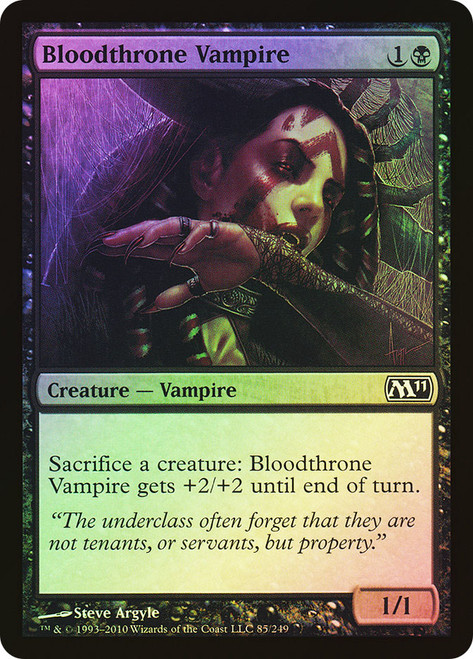 Bloodthrone Vampire\nMagic 2011 Core Set\nSingle\nMagic The Gathering