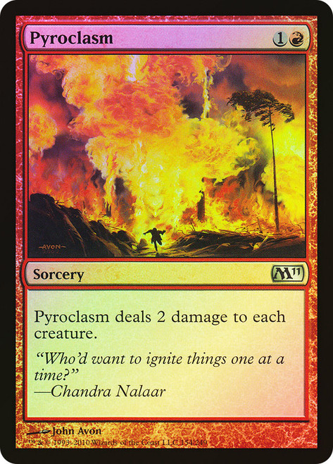 Pyroclasm\nMagic 2011 Core Set\nSingle\nMagic The Gathering