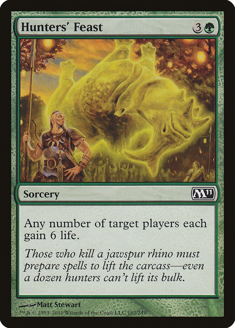 Hunters' Feast\nMagic 2011 Core Set\nSingle\nMagic The Gathering