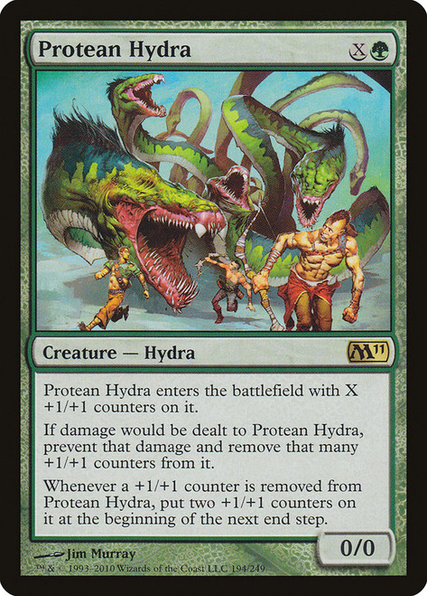 Protean Hydra\nMagic 2011 Core Set\nSingle\nMagic The Gathering