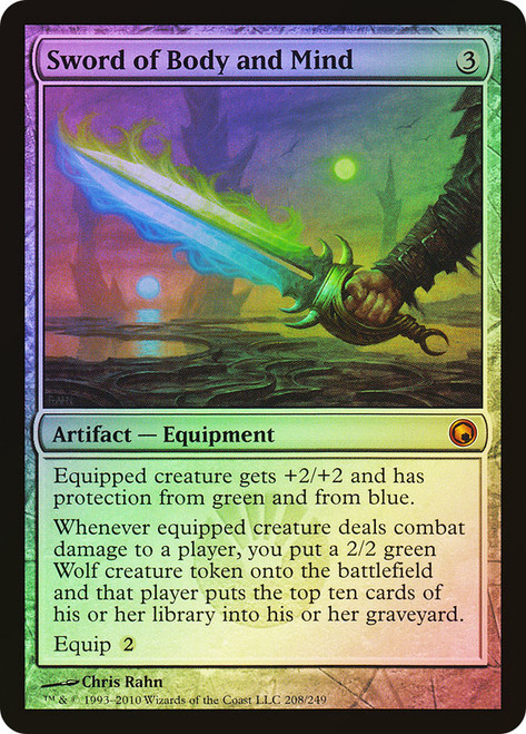 Sword of Body and Mind\nScars of Mirrodin\nSingle\nMagic The Gathering