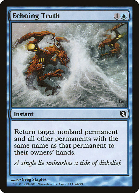 Echoing Truth\nDuel Decks: Elspeth vs. Tezzeret\nSingle\nMagic The Gathering