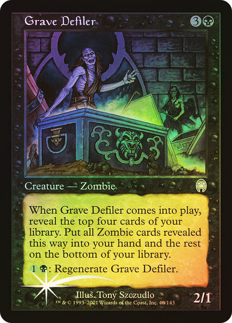 Grave Defiler\nApocalypse\nSingle\nMagic The Gathering