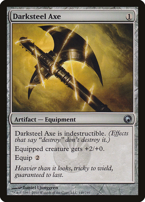 Darksteel Axe\nScars of Mirrodin\nSingle\nMagic The Gathering