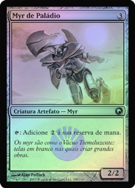 【ご確認用】 M21 foil パラジウムのマイアa 日本語 1枚 MTG Palladium Myr | Scars of Mirrodin | Star City Games