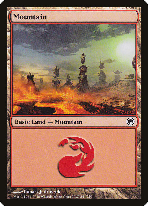 Mountain (#244)\nScars of Mirrodin\nSingle\nMagic The Gathering