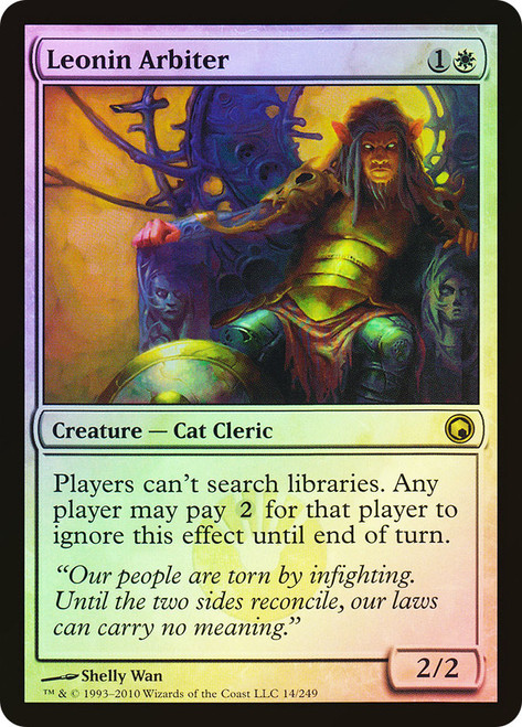 Leonin Arbiter\nScars of Mirrodin\nSingle\nMagic The Gathering