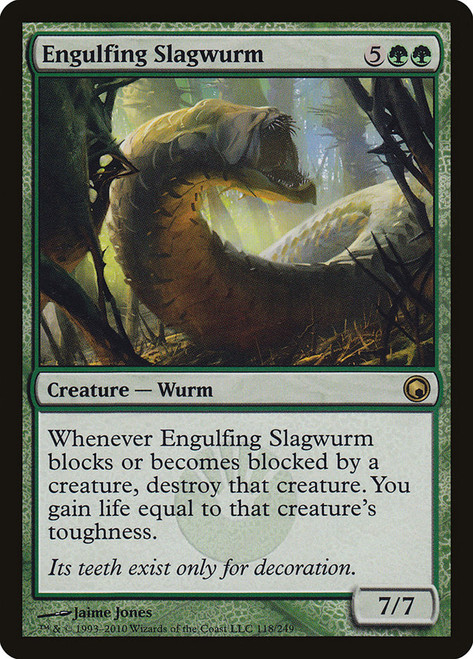 Engulfing Slagwurm\nScars of Mirrodin\nSingle\nMagic The Gathering