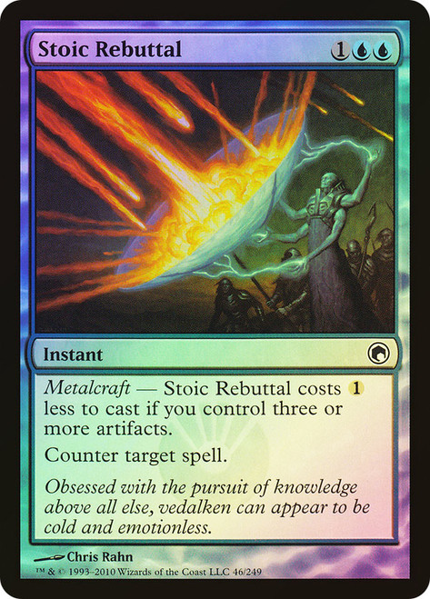 Stoic Rebuttal\nScars of Mirrodin\nSingle\nMagic The Gathering