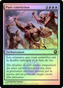 True Conviction
Scars of Mirrodin (Foil) - French
Single
Magic The Gathering