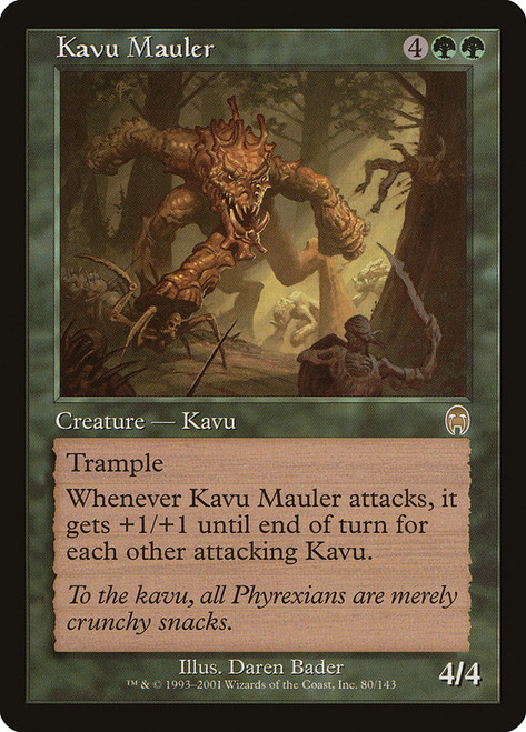 Kavu Mauler\nApocalypse\nSingle\nMagic The Gathering