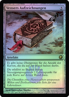 Venser's Journal
Scars of Mirrodin (Foil) - German
Single
Magic The Gathering