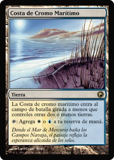 Seachrome Coast
Scars of Mirrodin - Spanish
Single
Magic The Gathering