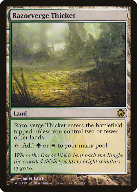 Razorverge Thicket\nScars of Mirrodin\nSingle\nMagic The Gathering