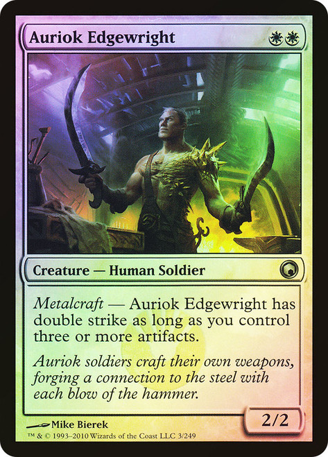 Auriok Edgewright\nScars of Mirrodin\nSingle\nMagic The Gathering