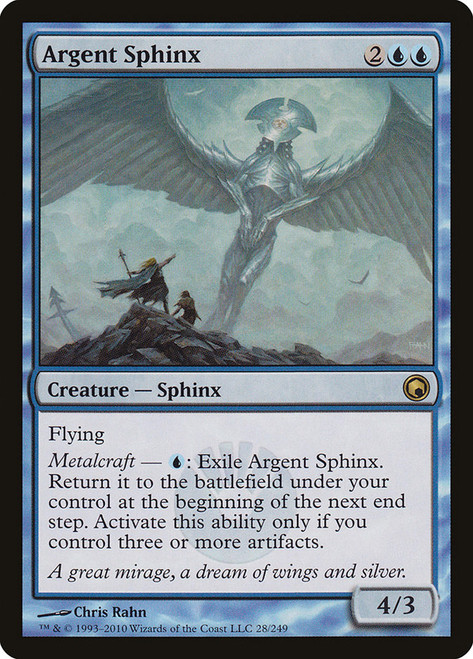 Argent Sphinx\nScars of Mirrodin\nSingle\nMagic The Gathering