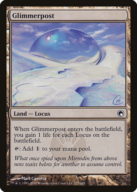 Glimmerpost\nScars of Mirrodin\nSingle\nMagic The Gathering