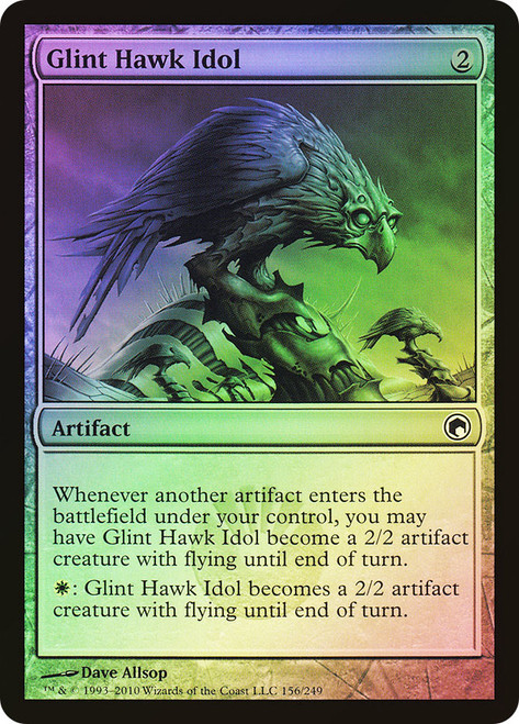 Glint Hawk Idol\nScars of Mirrodin\nSingle\nMagic The Gathering