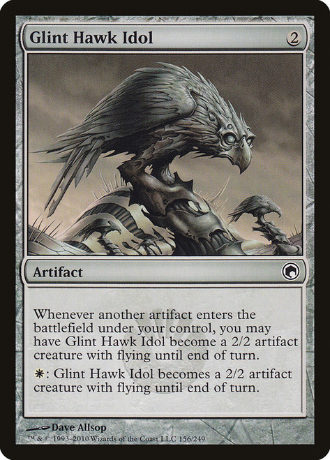 Glint Hawk Idol\nScars of Mirrodin\nSingle\nMagic The Gathering