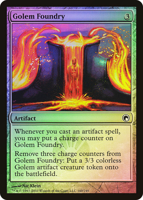 Golem Foundry\nScars of Mirrodin\nSingle\nMagic The Gathering