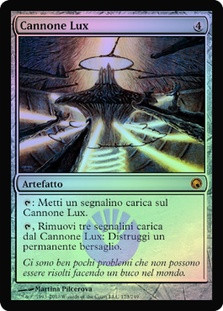 Lux Cannon
Scars of Mirrodin (Foil) - Italian
Single
Magic The Gathering