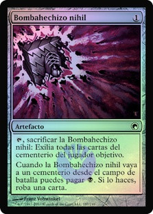 Nihil Spellbomb
Scars of Mirrodin (Foil) - Spanish
Single
Magic The Gathering