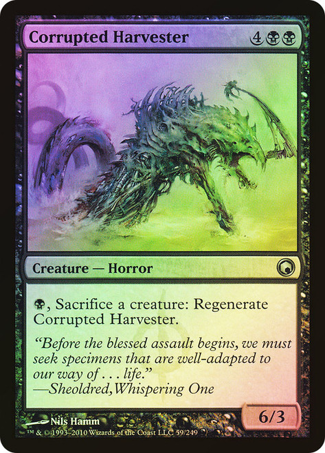 Corrupted Harvester\nScars of Mirrodin\nSingle\nMagic The Gathering