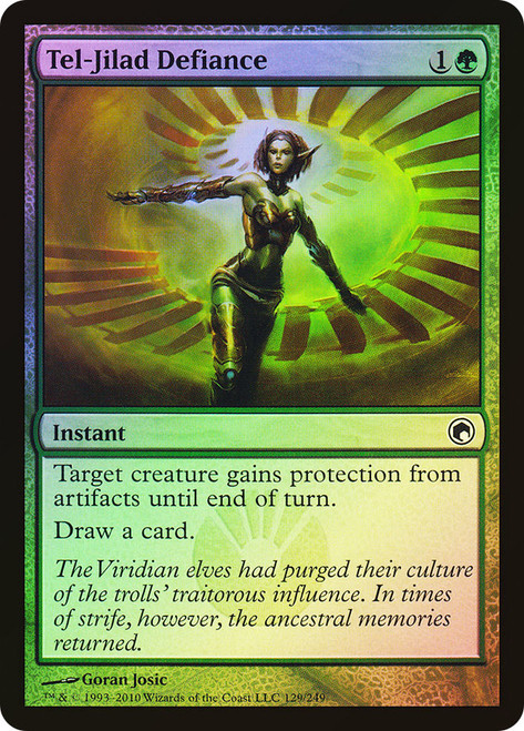 Tel-Jilad Defiance\nScars of Mirrodin\nSingle\nMagic The Gathering