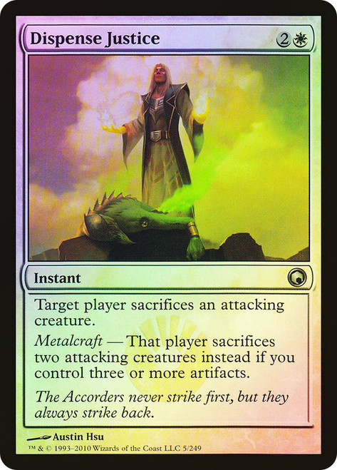 Dispense Justice\nScars of Mirrodin\nSingle\nMagic The Gathering
