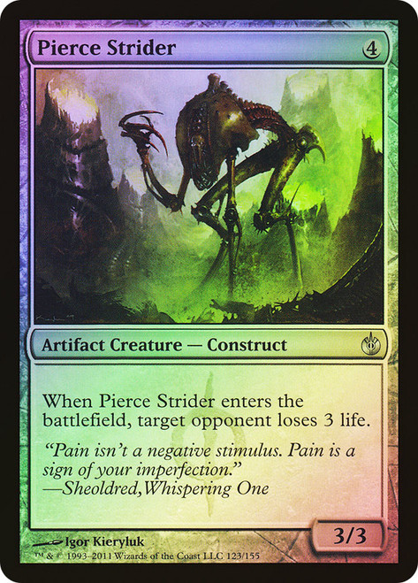 Pierce Strider\nMirrodin Besieged\nSingle\nMagic The Gathering