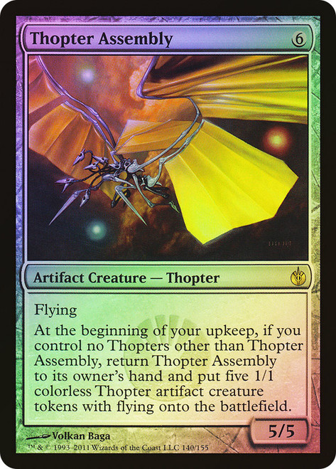 Thopter Assembly\nMirrodin Besieged\nSingle\nMagic The Gathering