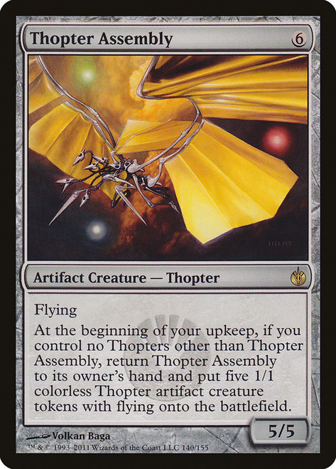 Thopter Assembly\nMirrodin Besieged\nSingle\nMagic The Gathering