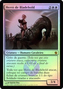 Hero of Bladehold
Mirrodin Besieged (Foil) - Portuguese
Single
Magic The Gathering