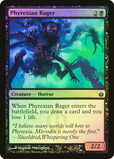 Phyrexian Rager\nMirrodin Besieged\nSingle\nMagic The Gathering