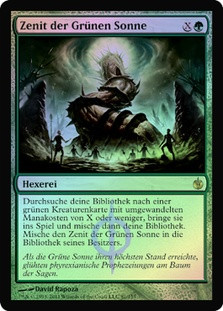 Green Sun's Zenith
Mirrodin Besieged (Foil) - German
Single
Magic The Gathering