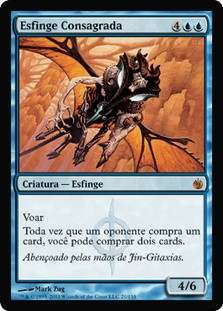 Consecrated Sphinx
Mirrodin Besieged - Portuguese
Single
Magic The Gathering
