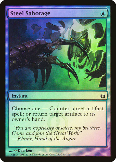 Steel Sabotage\nMirrodin Besieged\nSingle\nMagic The Gathering
