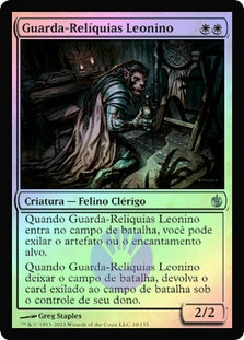 Leonin Relic-Warder
Mirrodin Besieged (Foil) - Portuguese
Single
Magic The Gathering