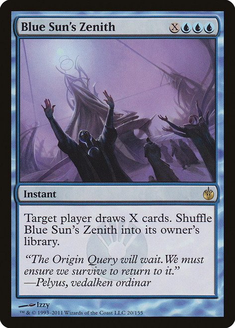 Blue Sun's Zenith\nMirrodin Besieged\nSingle\nMagic The Gathering